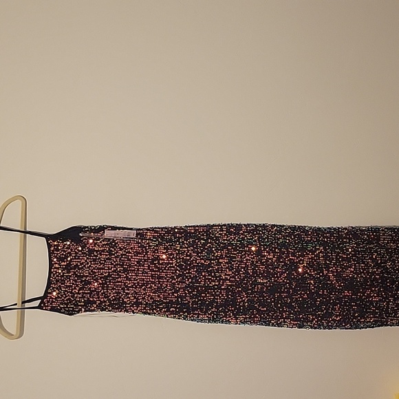 NWT Wild fable open work Sequin midi dress - Picture 2 of 6